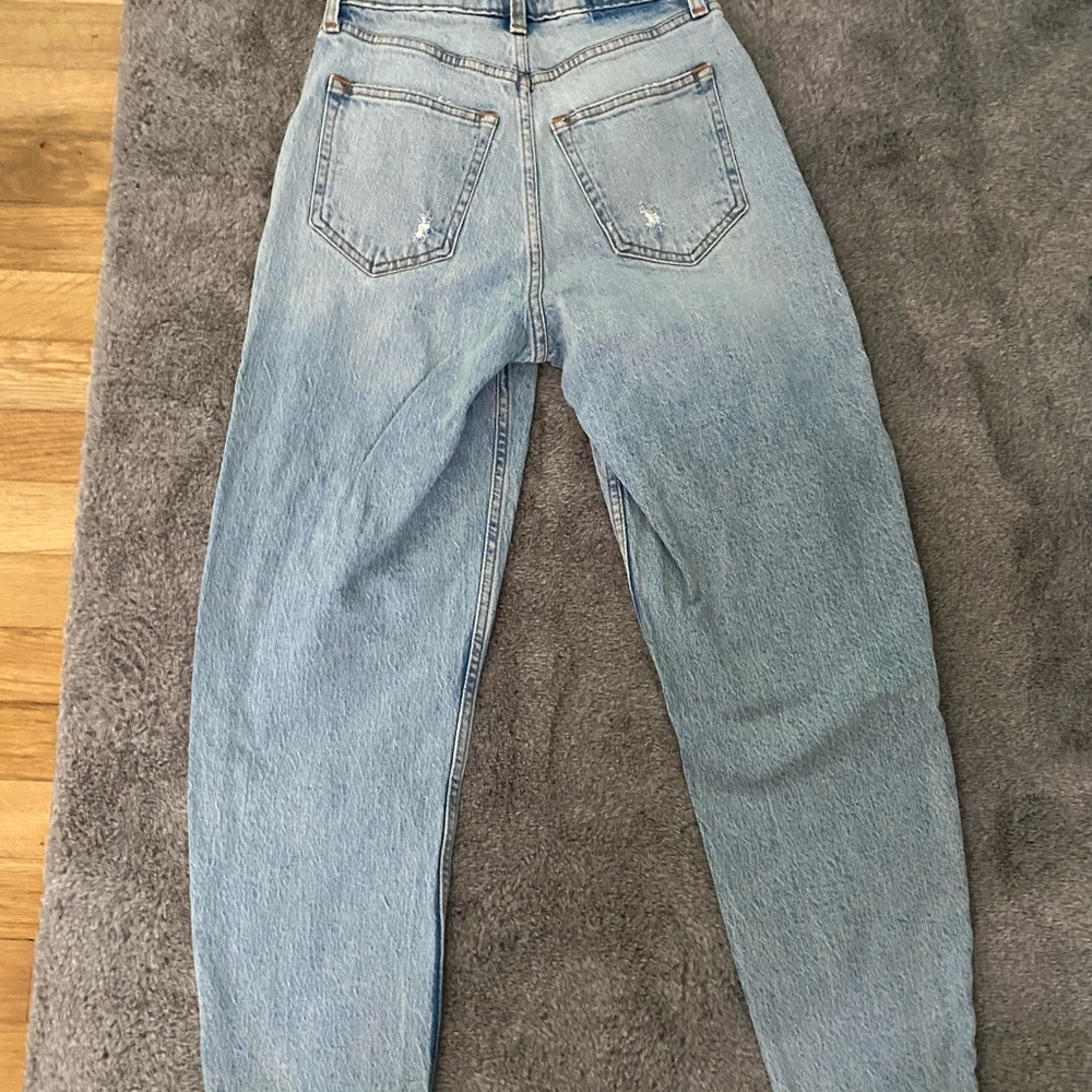 Abercrombie & Fitch Light Blue High Rise Jeans - Picture 3 of 4